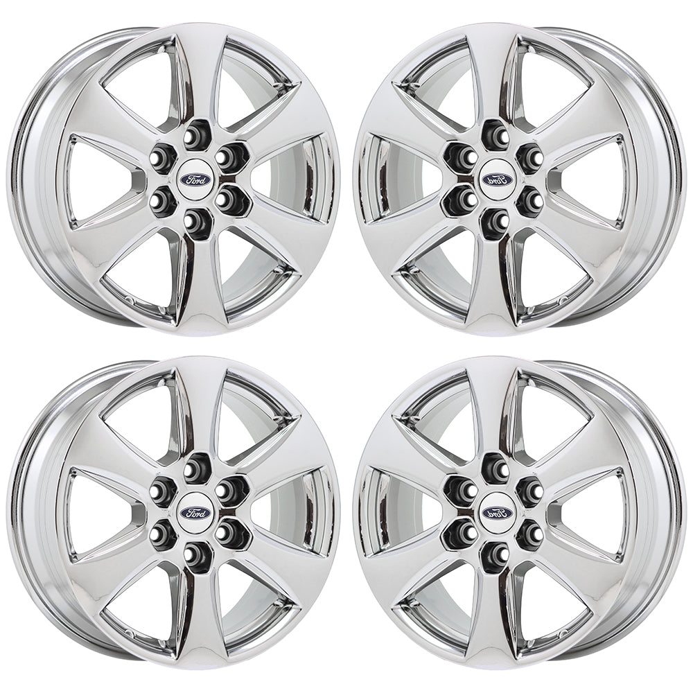 18" Ford F150 Truck Bright Chrome wheels rims Factory OEM set 10168